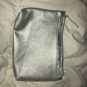 Silver make up pouch